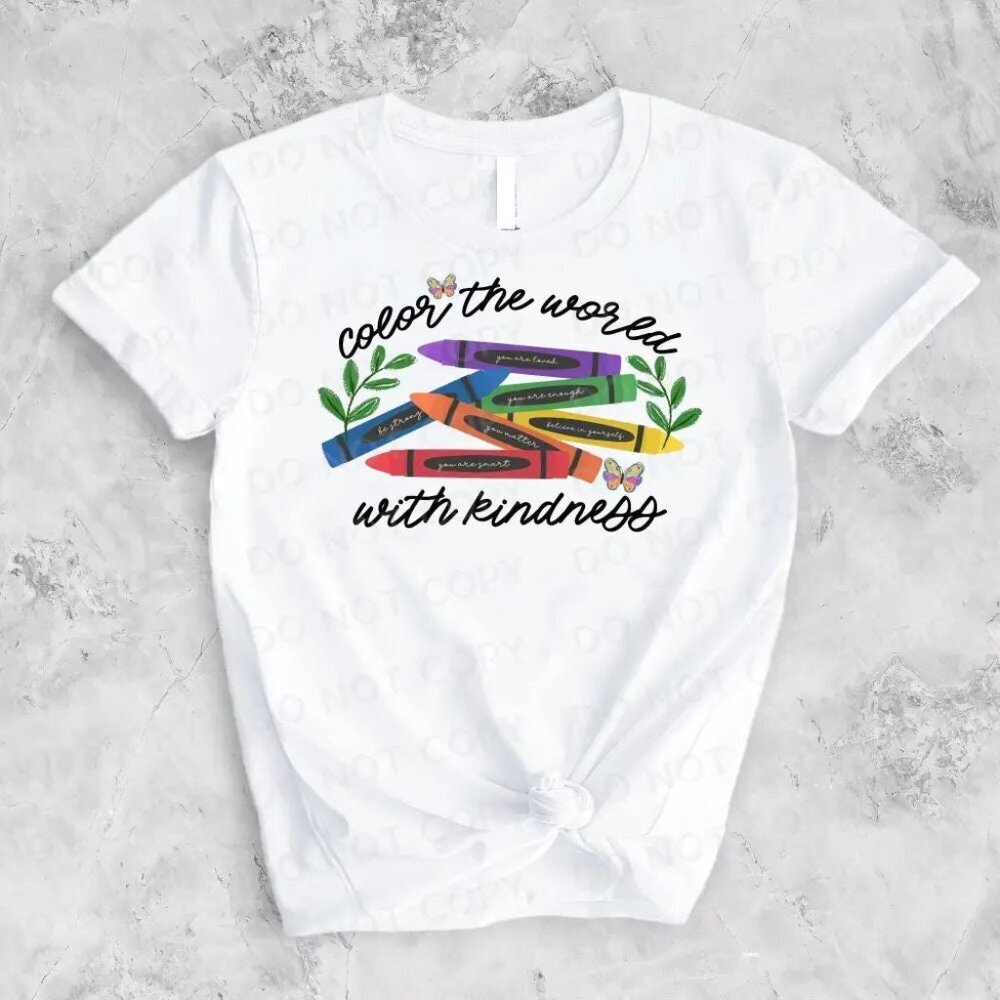 Color The World With Kindness Retro Motivational Statement Collector Classic 05